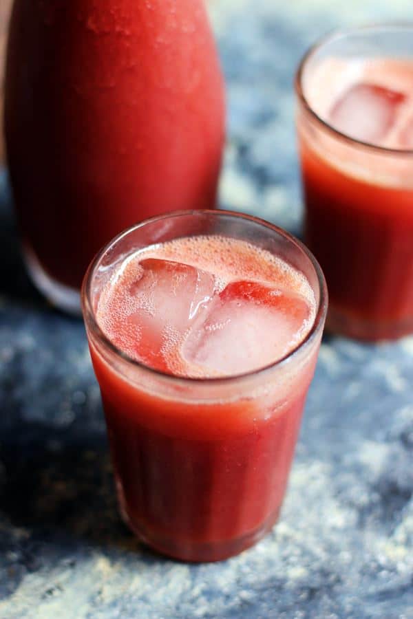 Closeup shot of homemade grape juice that is refreshing and healthy