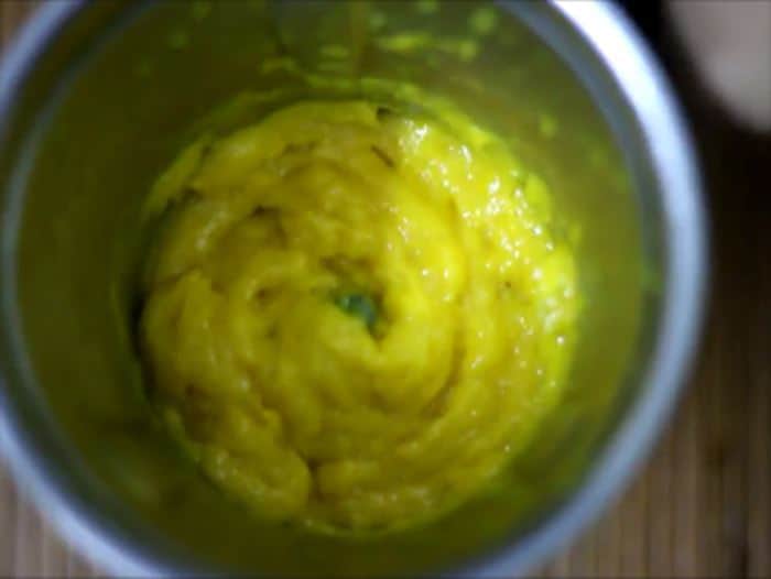 Making Homemade mango frooti recipe