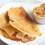 Wheat dosa recipe is an easy and instant no grind dosa with wheat flour.