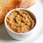 Chilli Chutney recipe served with crisp dosa