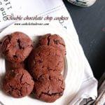double chocolate cookies recipe, eggfree double chocolate chip cookies recipe