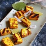 grilled paneer recipe making