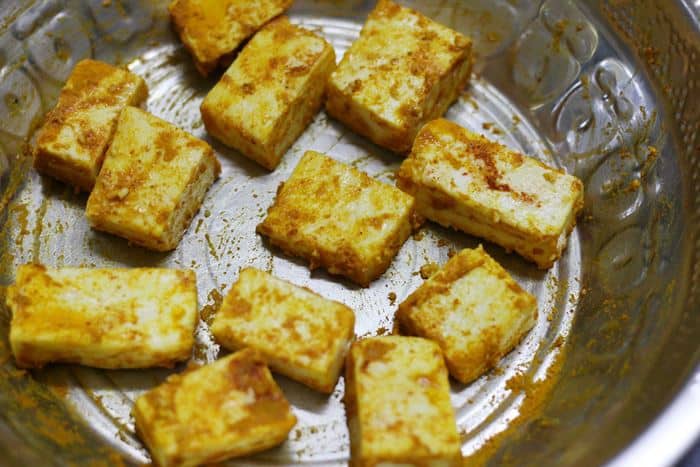 grilled paneer recipe making