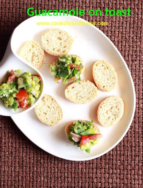 guacamole on toast recipe