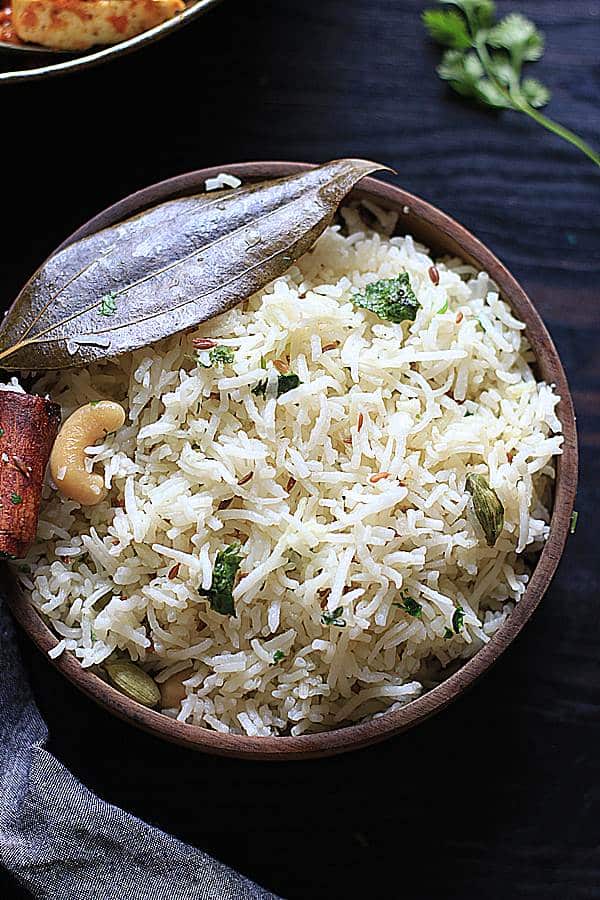 perfect jeera rice recipe- Indian cumin rice