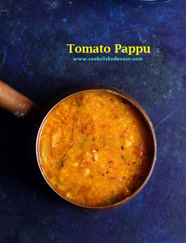 Tomato pappu recipe with video