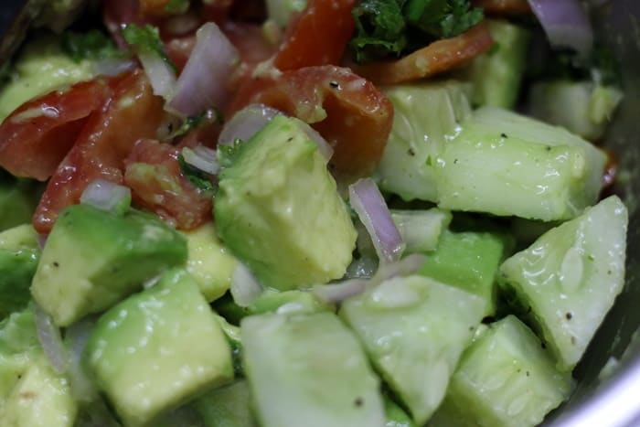 avocado salad ready