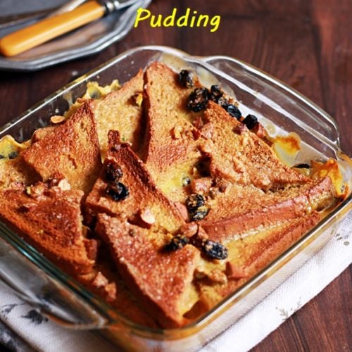 Bread And Butter Pudding Recipe Eggless Bread Pudding Cook Click N Devour
