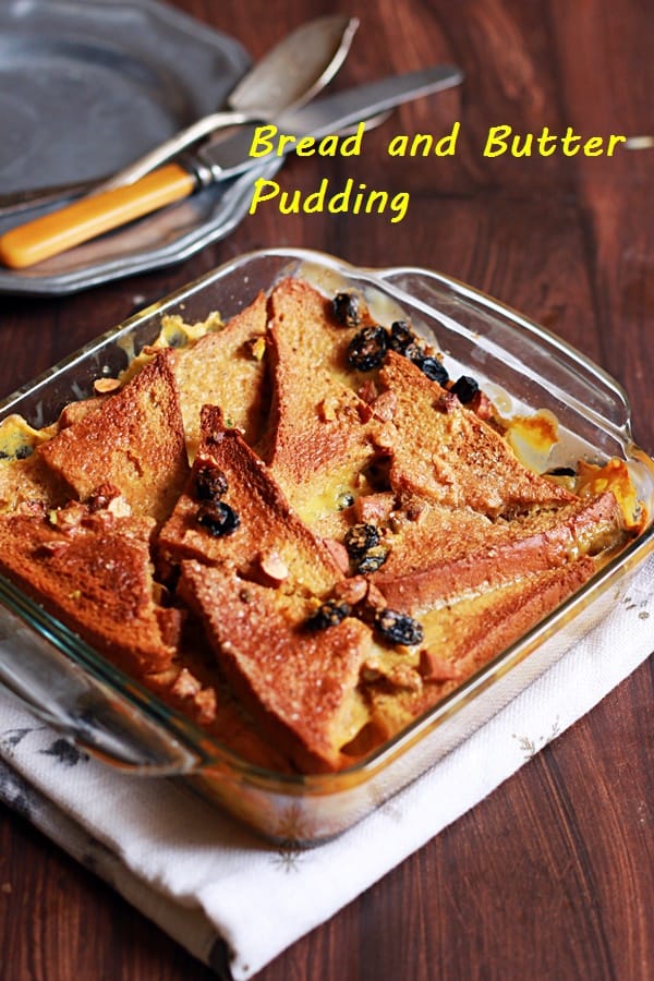 bread and butter pudding recipe