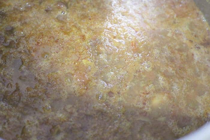 rajma curry simmering