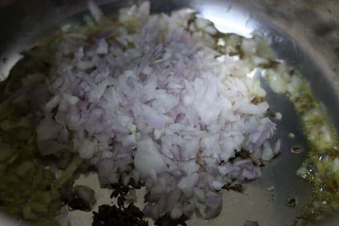 finely chopped onions sauteed in oil for rajma recipe