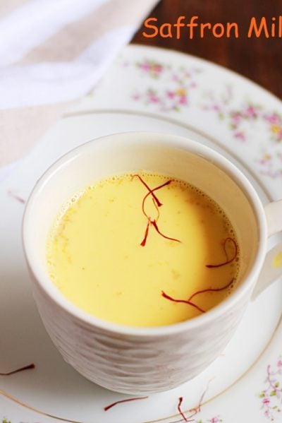 saffron milk recipe