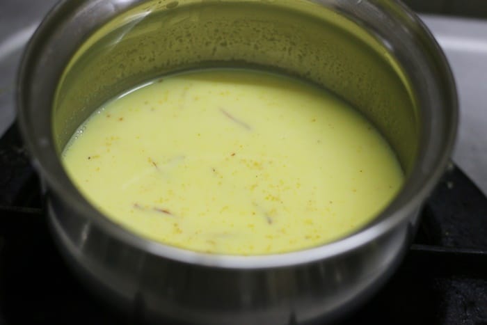 kesar milk ready to serve