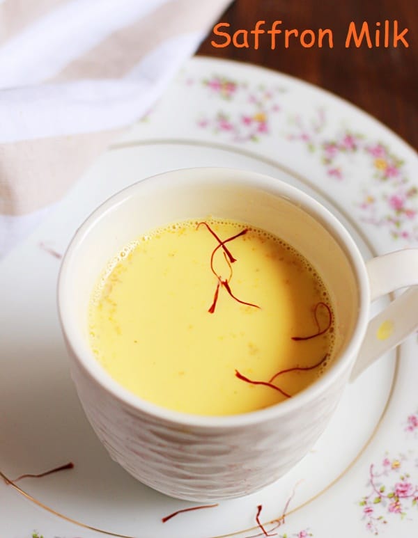 saffron milk recipe