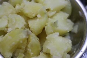 boiled potatoes