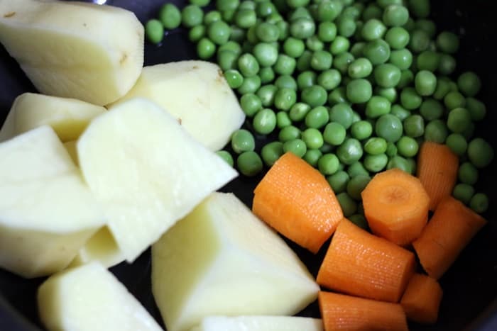 steamed veggies for veg nuggets recipe