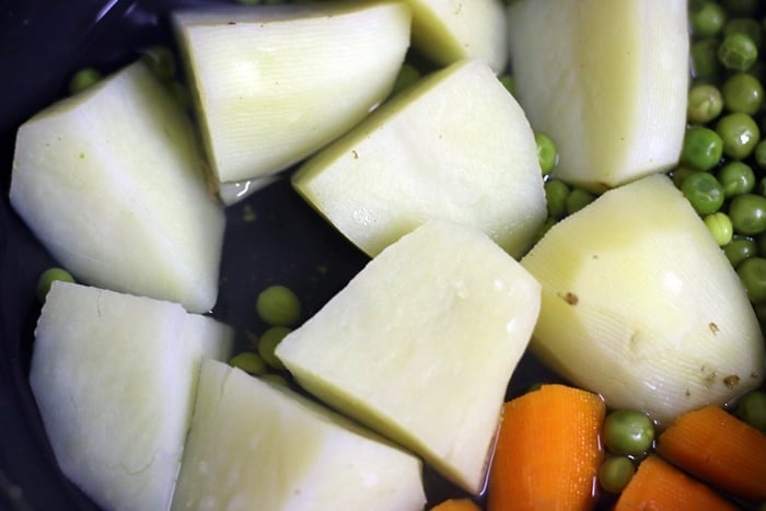 steamed veggies for veg nuggets recipe