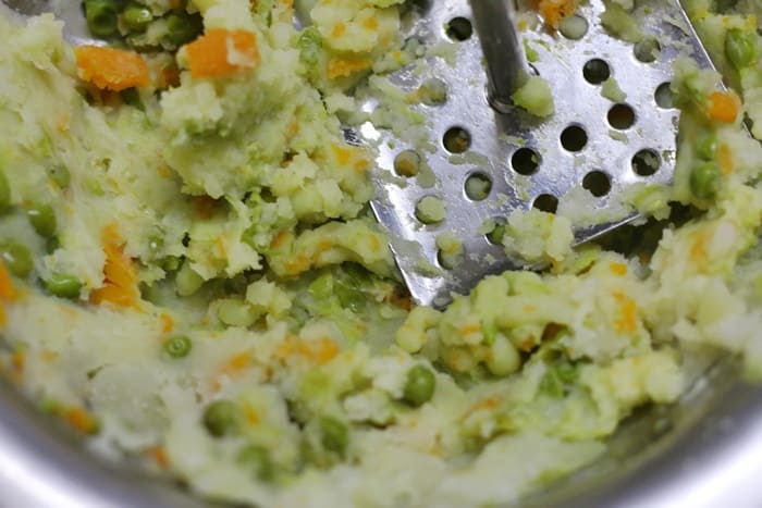 mashed veggies for veg nuggets recipe