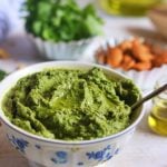 cilantro pesto recipe with almonds