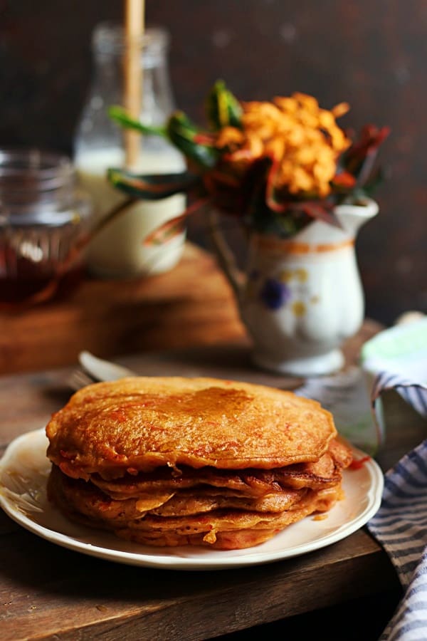 easy carrot pancakes recipe