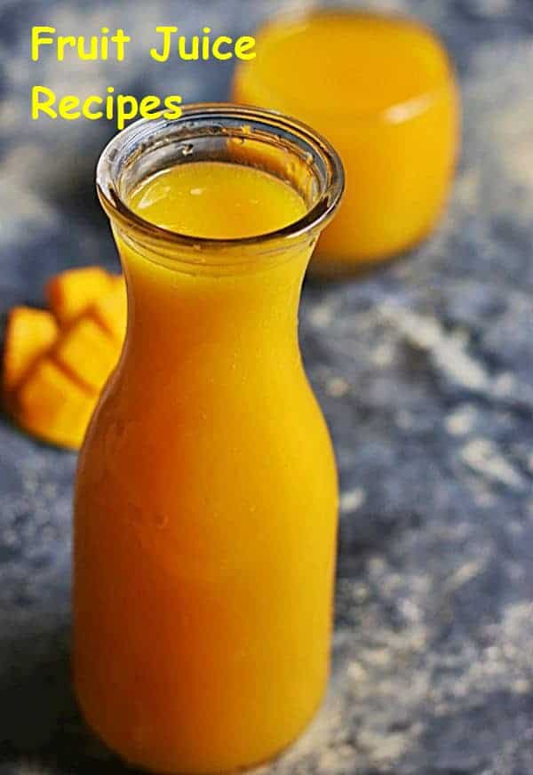 fruit juice recipes, collection of fresh juice recipes