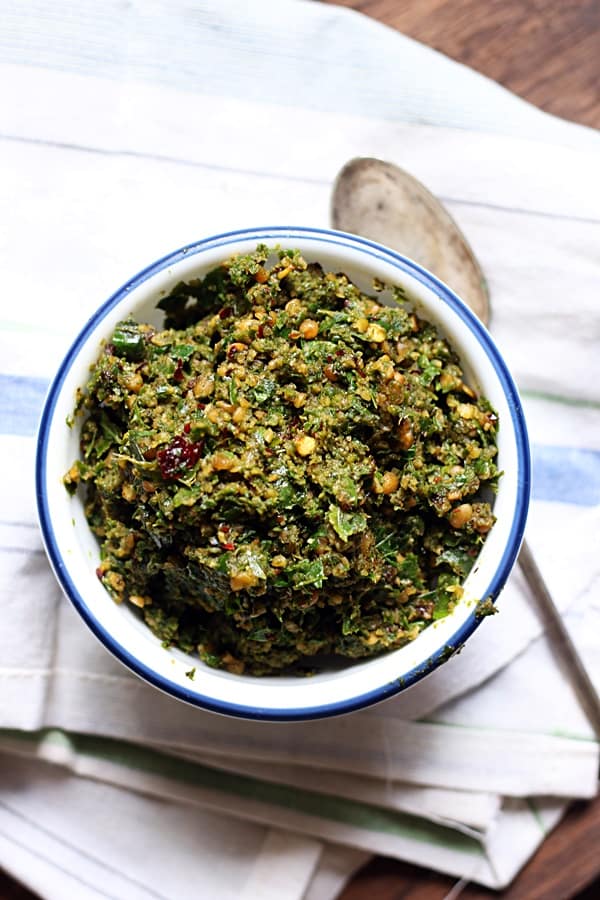 karuveppilai chutney for rice, karuveppilai thogayal