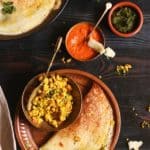 how to make paneer masala dosa recipe