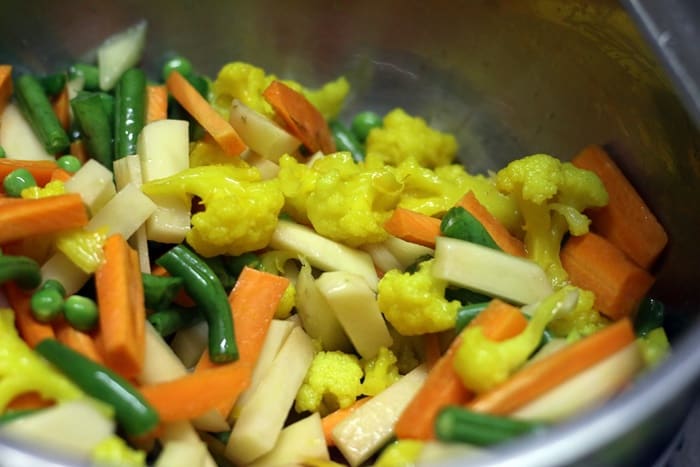 Making veg makhanwala recipe