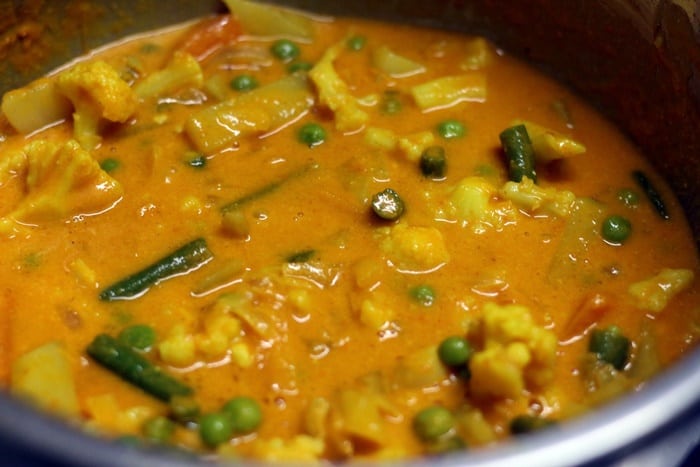 Making veg makhanwala recipe