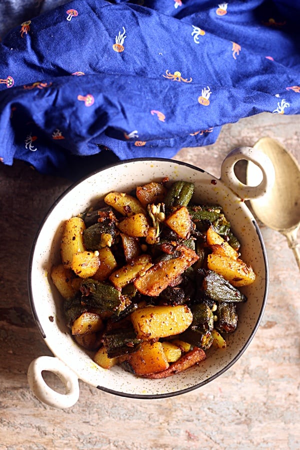 bhindi aloo recipe