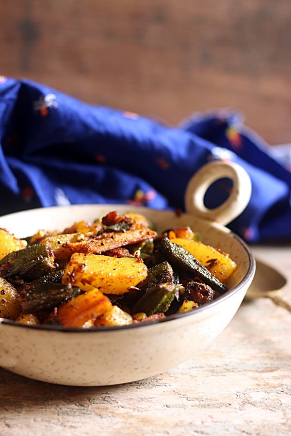 Aloo bhindi recipe