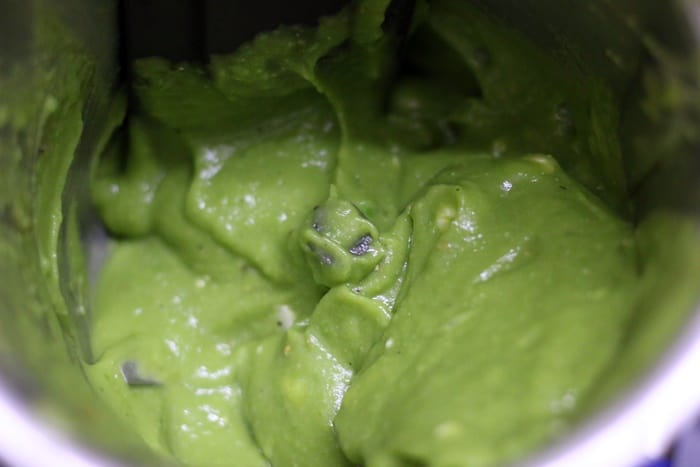 green peas puree