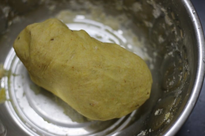 Wheat flour dough for dal dhokli recipe