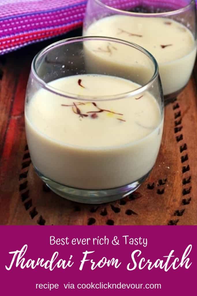 how to prepare thandai for holi