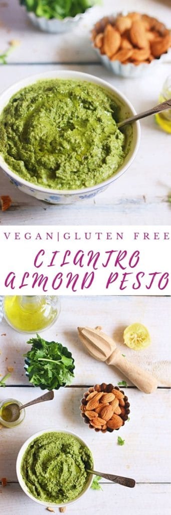 cilantro almond pesto