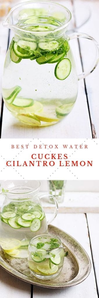 Cucumber lemon detox drink