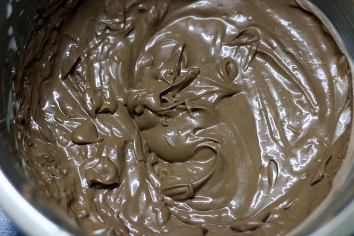 Chocolate mousse mixture