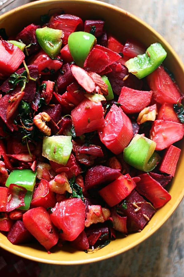 easy winter salad with beets