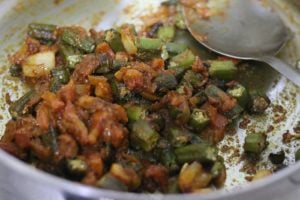 bhindi masala ready to serve