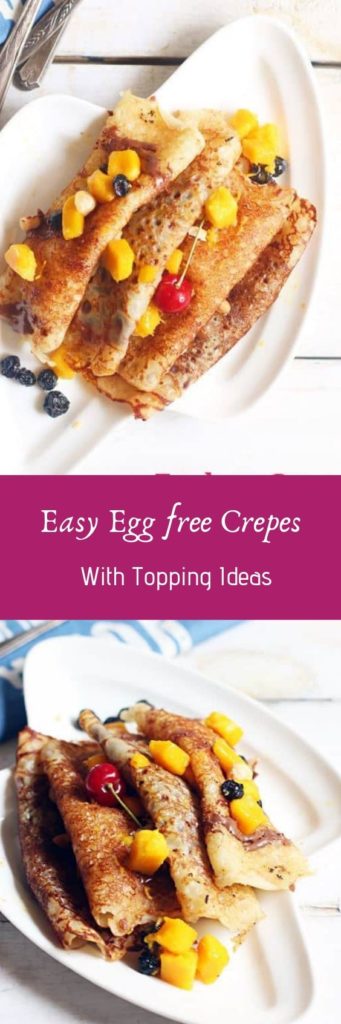 Eggless crepes