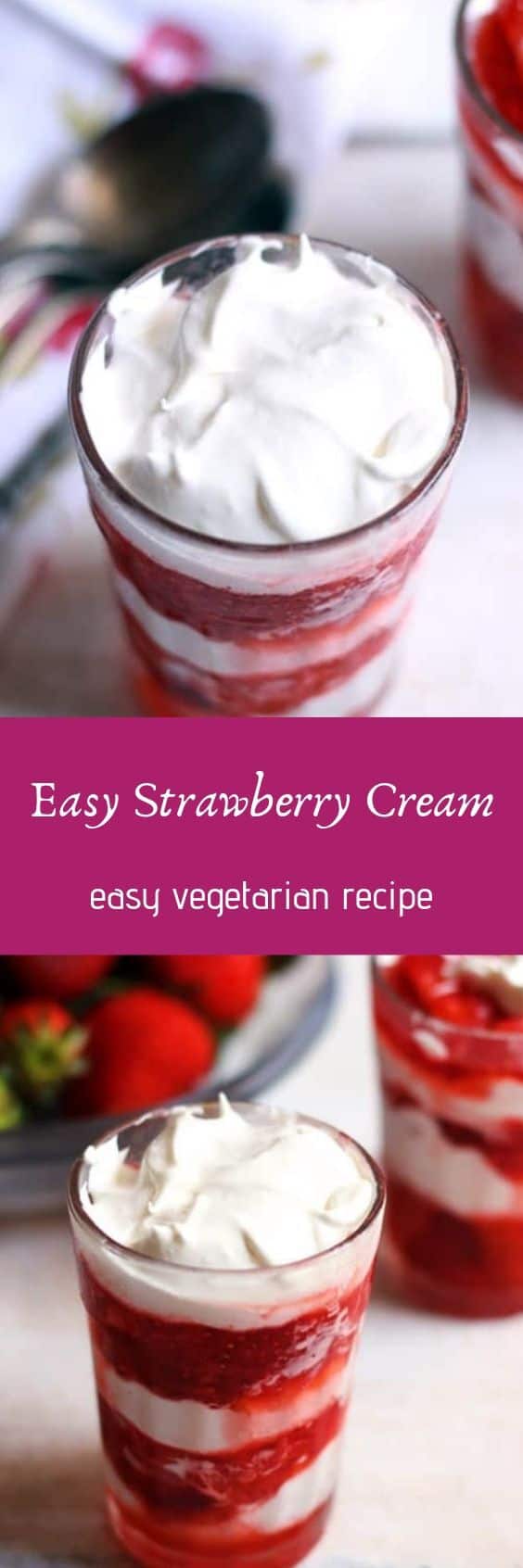 Strawberry Cream Recipe | Cook Click N Devour!!!