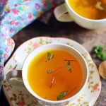 warm saffron tea