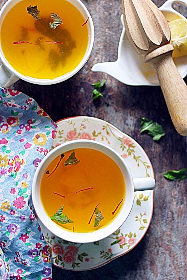 saffron tea recipe