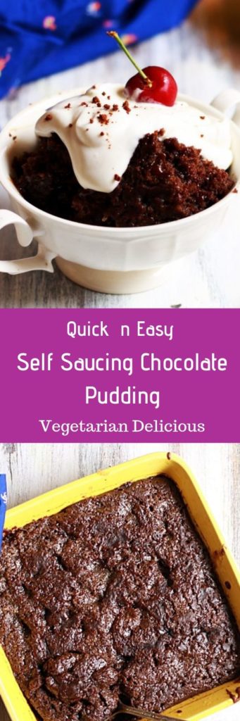 Self saucing chocolate pudding recipe