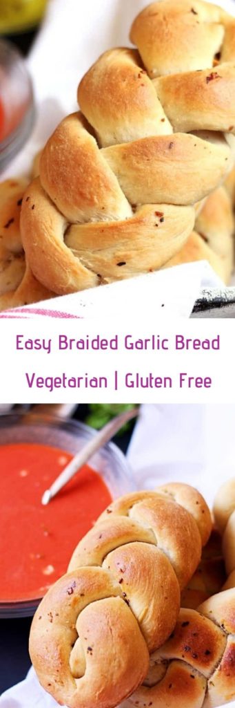 Braided garlic bread recipe