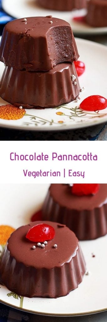 Chocolate panna cotta