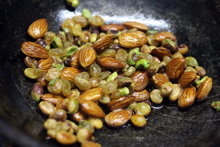 fried nuts for atta ladoo