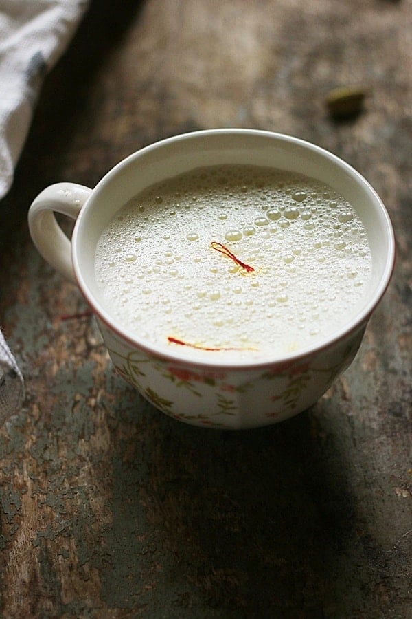 cardamom milk ready to serve