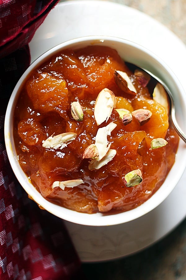 khubani ka meetha ready to serve