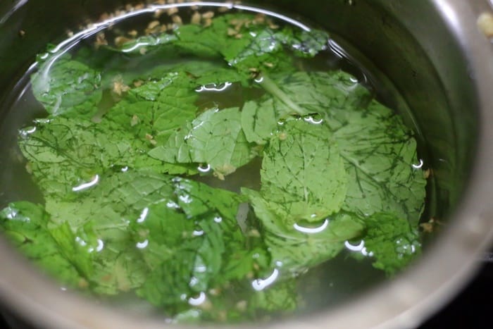 pudina leaves for mint tea
